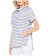 Vince Camuto Womens Variegated Stripe Knit Blouse