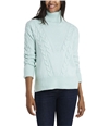 Vince Camuto Womens Cable-Stitch Pullover Sweater ltgreen M
