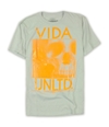 Ecko Unltd. Mens Neon Vida Skull Vinyl Graphic T-Shirt irongrey S