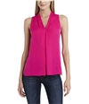 Vince Camuto Womens Inverted Pleat Pullover Blouse brghtpink S