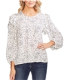 Vince Camuto Womens Flutter Pullover Blouse white XS