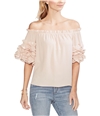 Vince Camuto Womens Tiered Ruffle Sleeve Off the Shoulder Blouse ltpasorg S