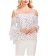 Vince Camuto Womens Tiered-Sleeve Cold Shoulder Blouse white XS