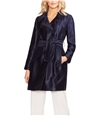 Vince Camuto Womens Satin Twill Trench Coat