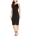 MSK Womens Halter Cutout Sheath Dress black 8P