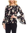 Vince Camuto Womens Floral Story Pullover Blouse