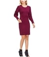 Vince Camuto Womens Crepe Bubble Sleeve Cocktail Dress