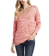 Vince Camuto Womens 2-Tone Pullover Sweater darkorange S