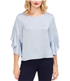 Vince Camuto Womens Tulip Pullover Blouse ltblue S