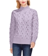 Vince Camuto Womens Open Knit Pullover Sweater brightpur XL