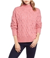 Vince Camuto Womens Open Knit Pullover Sweater coral XL