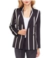 Vince Camuto Womens Dramatic Stripe Double Breasted Blazer Jacket