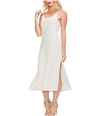 Vince Camuto Womens Jacquard Slip Dress white 10