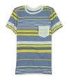 Ecko Unltd. Mens Neptune Crew Neck Striped Graphic T-Shirt sunshine XS