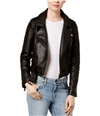 Joe's Womens Faux Leather Motorcycle Jacket black L