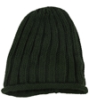Free People Womens Cable Knit Beanie Hat darkgreen One Size