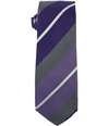 Alfani Mens Warren Stripe Self-tied Necktie purple-1 One Size