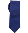 Alfani Mens Solid Silk Self-tied Necktie dkblue One Size