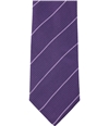 Alfani Mens Slim Stripe Self-tied Necktie purple One Size