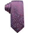 Alfani Mens Abstract Panel Self-tied Necktie pink One Size