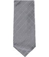 Alfani Mens Grid Self-tied Necktie grey One Size