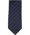 Alfani Mens Grid Self-tied Necktie navy One Size