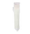 Alfani Mens Satin Self-tied Necktie white One Size