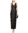 Adrianna Papell Womens Beaded Gown Dress, TW1