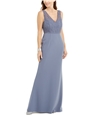 Adrianna Papell Womens Lace Gown Dress blue 4