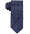 Alfani Mens Windsor Grid Self-tied Necktie blue One Size