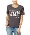 Peanuts Womens My Only Limit Is Me Graphic T-Shirt charcoal XL