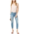 7 For All Mankind Womens Frayed Hem Cropped Jeans