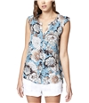 Sanctuary Clothing Womens Floral Button Down Blouse moderndesert M