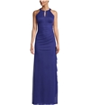 Betsy & Adam Womens Ruched Gown Dress, TW1
