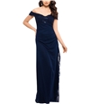B&A Womens Lace Off-The-Shoulder Gown Dress nht 2P