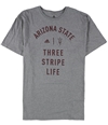 Adidas Mens ASU Three Stripe Life Graphic T-Shirt gray 2XL