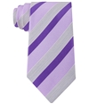 Geoffrey Beene Mens Stripe Of The Moment Self-tied Necktie purple One Size