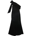 Tadashi Shoji Womens Velvet Gown Dress black S