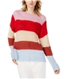 J.O.A. Womens Multi Stripe Knit Sweater multi XS