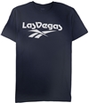 Reebok Mens Las Vegas Graphic T-Shirt navy M