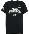 Reebok Mens Team McGregor Graphic T-Shirt black M