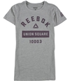 Reebok Womens Union Square Graphic T-Shirt gray XS