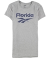 Reebok Womens Florida Linear Logo Graphic T-Shirt gray M