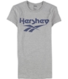 Reebok Womens Hershey Logo Graphic T-Shirt bluegray S