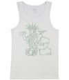 Reebok Mens New York Statue of Liberty Working Out Tank Top white S