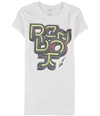 Reebok Womens Abstract Logo Graphic T-Shirt white XS