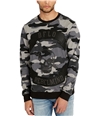 Buffalo David Bitton Mens Camouflage Applique Sweatshirt charcoal L