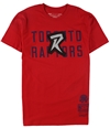 Mitchell & Ness Mens First Letter Stacked Graphic T-Shirt raptors S