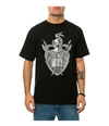 Black Scale Mens the Knighted Crest Graphic T-Shirt black S