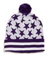 Black Scale Mens The Blvck Star Beanie Hat purple One Size